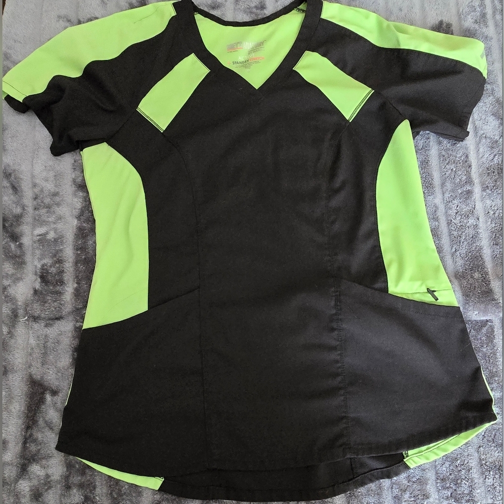 Black and Green Women's Top